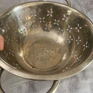 Source Unknown Stainless Steel Two-Handle Colander - Silver